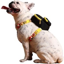 Design, Gimme Five Siyah,çantalı Göğüs Tasması, Köpek Sırt Çantası – 2’si 1 Arada Göğüs Tasması Fonksiyonlu, Ayarlanabilir, Küçük & Büyük Irklar Için Small,