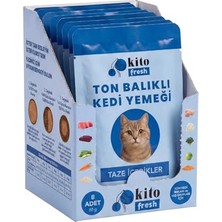 Kito Fresh Ton Balıklı Kedi YEMEĞI%100 Taze Içerikli Mama 80 G x 8 Adet