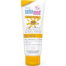 Sebamed Baby Spf 50+ Uva - Uvb Filtresi ve E Vitamini Etkili Çok Yönlü Koruyucu Çocuk Güneş Kremi 75 ml
