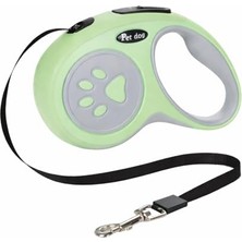 Otomatik Köpek Tasması 3 Metre Yeşil – Geri Çekilebilir Kilitli Makara Sistemi – Dayanıklı Şerit Halat – Ergonomik Kaymaz Sap – Küçük ve Orta Irk Köpekler Için Gezdirme Tasması