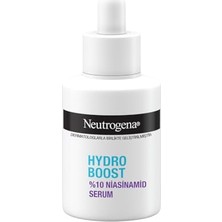 Neutrogena Hydro Boost Serum%10 Niasinamid (30 ml Pipetli Şişe) – Hyalüronik Asit ve Niasinamid Içeren Nemlendirici Serum – Cilt Tonunu Eşitlemeye ve Canlandırmaya Yardımcı Yüz Bakımı