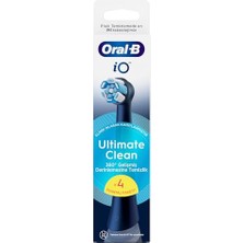 Oral-B Io Ultimate Clean Siyah Diş Fırçası Yedek Başlığı 4 Adet