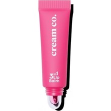Cream Co. Nemlendirici Parlatıcı 3in1 Lip Balm, Dudak Bakım, Bubblegum Pembe, Hyaluronik Asit Seramid