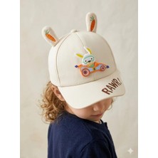 Benitto Kids Kitti 5-8 Yaş Tavşan Figürlü Çocuk Kep Şapka