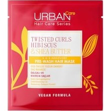 Urban Care Twisted Curls Hibiscus & Shea Butter Kıvırcık ve Dalgalı Saçlara Özel Duş Öncesi Saç Bakım Maskesi 50 Ml- Vegan
