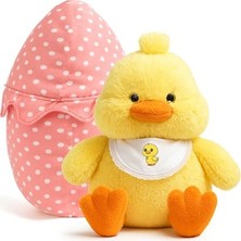 Özgüner Sürpriz Yumurta Civcivino – Yumurtadan Çıkan Sevimli Peluş Civciv – Çocuklar Için Koleksiyonluk Oyuncak – Hediye ve Eğlenceli Sürpriz (Pembe Puantiyeli)