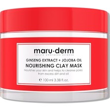 Maru.derm Ginseng Özü + Jojoba Yağı Besleyici Maske 100 ml