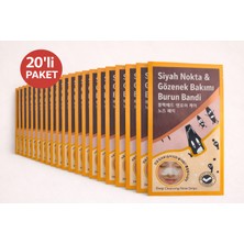 Habune Siyah Nokta Gözenek Temizleyici Burun Bandı 20LI Derin Temizleme Yağ ve Kir Arındırıcı Nose Strip (20 Adet)