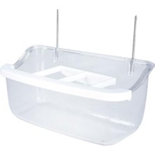 Kuş Yemlikleri, 10 cm Telli Izgaralı Yemlik, Şeffaf x 32 Adet