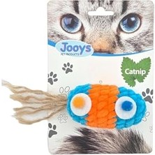 Kadife Renkli Saçaklı Top Kedi Oyuncağı