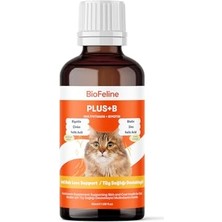 Biofeline Kediler Için Plus B Damla 50ML ve Tüy Dökülmesini Engelleyici Biotinli Tüy Sağlığı Damlası