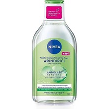 Nıvea Micellar Makyaj Temizleme Suyu Arındırıcı ve Matlaştırıcı 400 Ml, Yüz, Göz ve Dudak Temizleyici, Amino Asit Kompleksi ve Okyanus Yosunu Özü