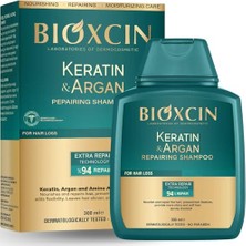 Bioxcin Keratin & Argan Onarıcı Şampuan 300 ml – Yıpranmış Saçlar Için Nemlendirici ve Onarıcı Bakım