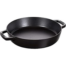 Çift Kulplu Döküm Izgara Tava Siyah 20 cm