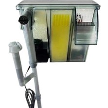 Askılı Şelale Akvaryum Filtre Kafa Motoru Iç Filtre 3W 280L Yüzey Temizleyicili 3 Filtreli