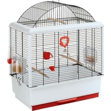 Kuş Kafesi, Muhabbet Kuşu Kafesi, Egzotik Kafes, Kuş Oyuncağı, Kuş Yemi Kabı, Kuş Oturma Çubukları Dahil, Siyah, 50 x 30 x Y 64 Cm.          [enerji Sınıfı A+]