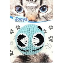 Amigurumi Kedi Oyuncağı Turkuaz Emoji
