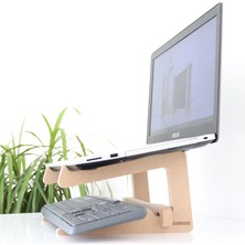 Hansdo WLS4 Ahşap Laptop Standı - 13" - 14" Boyutlarındaki Laptoplar İçin Ergonomik Yükseltici