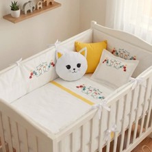 Kista Baby Bebek Uyku Seti Nevresim Takımı 80x130 Kitty Sarı