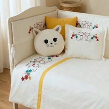 Kista Baby Park Yatak Bebek Uyku Seti Nevresim Takımı 70x110 Kitty Sarı