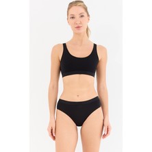 Naphor Touch Siyah Yüksek Bel Slip Külot