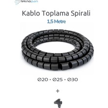 Teknopan Kablo Toplama Spirali ( 1,5 Metre ) Halojensiz