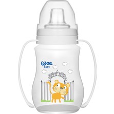 Wee Baby Akıtmaz PP Kulplu Bardak 250 Ml 6+ Ay Bebekler İçin Beyaz Renkli Ergonomik Tasarım