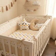 Kista Baby Park Yatak Bebek Uyku Seti Nevresim Takımı 70x110 Damla Kahverengi