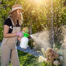 El Püskürtücü, 2 Litre Pompa Şişesi, Plastik, Pirinç Püskürtme Nozullu Basınçlı Püskürtücü, Sulama ve Haşere Kontrolü Için