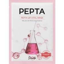 Gençleştirici Etkili, Parlaklık ve Canlılık Etkisi Gösteren Pepta Up Kore Kağıt Yüz Maskesi