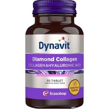 HDY Store Dynavit Diamond Collagen & Hyaluronic Acid 30 Tablet - Balık Kolajeni ve Resveratrol İçeren Yetişkinler İçin