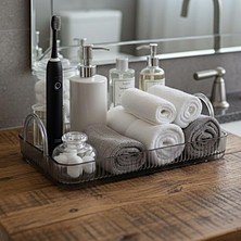 Banyo Düzenleyici Organizer Banyo Rafı (Duman Gri)