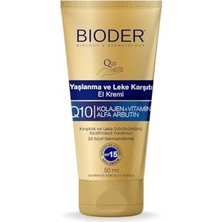 Yaşlanma Karşıtı El Bakım Kremi 50 ml – Spf 15 Koruma, Alfa Arbutin, Koenzim Q10, Kolajen ve C Vitamini Içerikli Nemlendirici