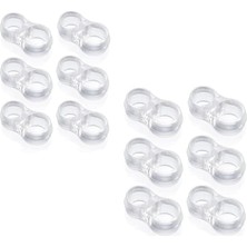 Vıvaluxe 12 Adet Plastik Kapı Kolu Stoperi, Kapı Arkası Duvar Koruyucu Tampon, Silikon Durdurucu, Pencere Kolu Stoperi, Çarpma Önleyici, Sessiz ve Dayanıklı, Kolay Montaj.