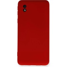 Newface Samsung Galaxy A01 Core Kılıf Nano Içi Kadife Silikon - Kırmızı