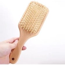 Busstier Bambu Uçlu Ahşap Saç Fırçası Doğal ve Antistatik Tarak