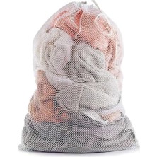 1 Adet File Çamaşır Torbası Hassas Yıkama Filesi Yorgan, Perde, Nevresim Yıkama Torbası, 80X100 cm - 40X60 cm - 35X45 cm Büyük ve Küçük Boy Seçenekleriyle (80X100 Cm)