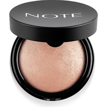 Note Cosmetics Baked Powder 01 Stardust Işıltılı Bitişli Highlighter Toz Yüz Pudrası