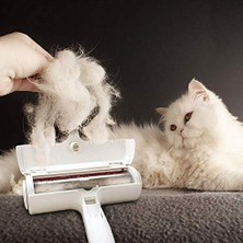 Buffer Hazneli Kedi Köpek Evcil Hayvan Kazak Kıyafet Elbise Halı Yatak Tüy Temizleyici Kıl Toz Toplayıcı