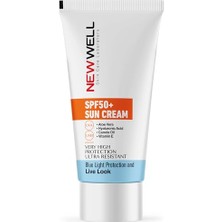 New Well Güneş Kremi Yüksek Koruma Spf 50+ Aloe Vera, T979