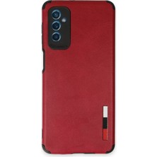 Newface Samsung Galaxy M52 5g Kılıf Loop Deri Silikon - Kırmızı