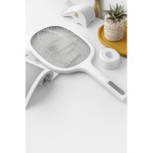 Sinek Raketi Sivrisinek Öldürücü Dik Durabilen Standlı 8 Pcs Uv Işıklı 1500 Mah 3000V Raket, Aç-Kapa Düğmeli Elektrikli Sarjlı Sinek Raketi, Güvenli Kullanım