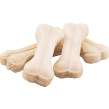 Naturel Beyaz Pres Köpek Çiğneme Kemiği 5'li 7,5cm (7,5 Cm, Tatlandırıcısız)