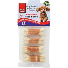 Tavuklu Pres Kemik 7 Santimetre 4’lü 100 Gram Köpek Ödül Maması
