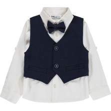 Civil Boys Papyonlu Yelekli 2-5 Yaş Gömlek - Lacivert