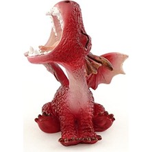 4530 Minyatür Peri Bahçesi ve Teraryum Mini Kırmızı Ejderha Kükreyen Heykelcik