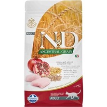 N&d Ancestral Grain Kedi Tavuk, Kılçıksız Buğday, Yulaf & Nar Yetişkin 1.5 kg
