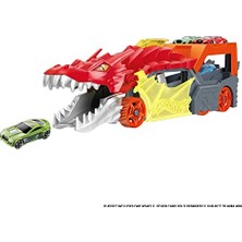 Hot Wheels Fırlatıcı ve Taşıyıcı Ejderha Hot Wheels™ Şehri Fırlatıcı ve Taşıyıcı Ejderha, Ağzından Araba Püskürtür, 3 Yaş ve Üzeri Çocuklar Için Hediye GTK42