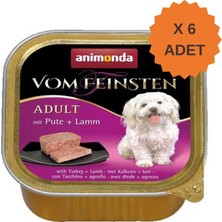 Animonda Vom Feinsten Hindili ve Kuzulu Yetişkin Köpek Konservesi 150GR x 6 Adet