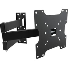 Hareketli Tv Askı Aparatı, 22-49 Inç Uyumlu, 170° Yatay Hareket, 3 Kollu Duvar Askısı, 80 kg Taşıma Kapasitesi, Vesa 200X200, 200X100,100X100, 75X75